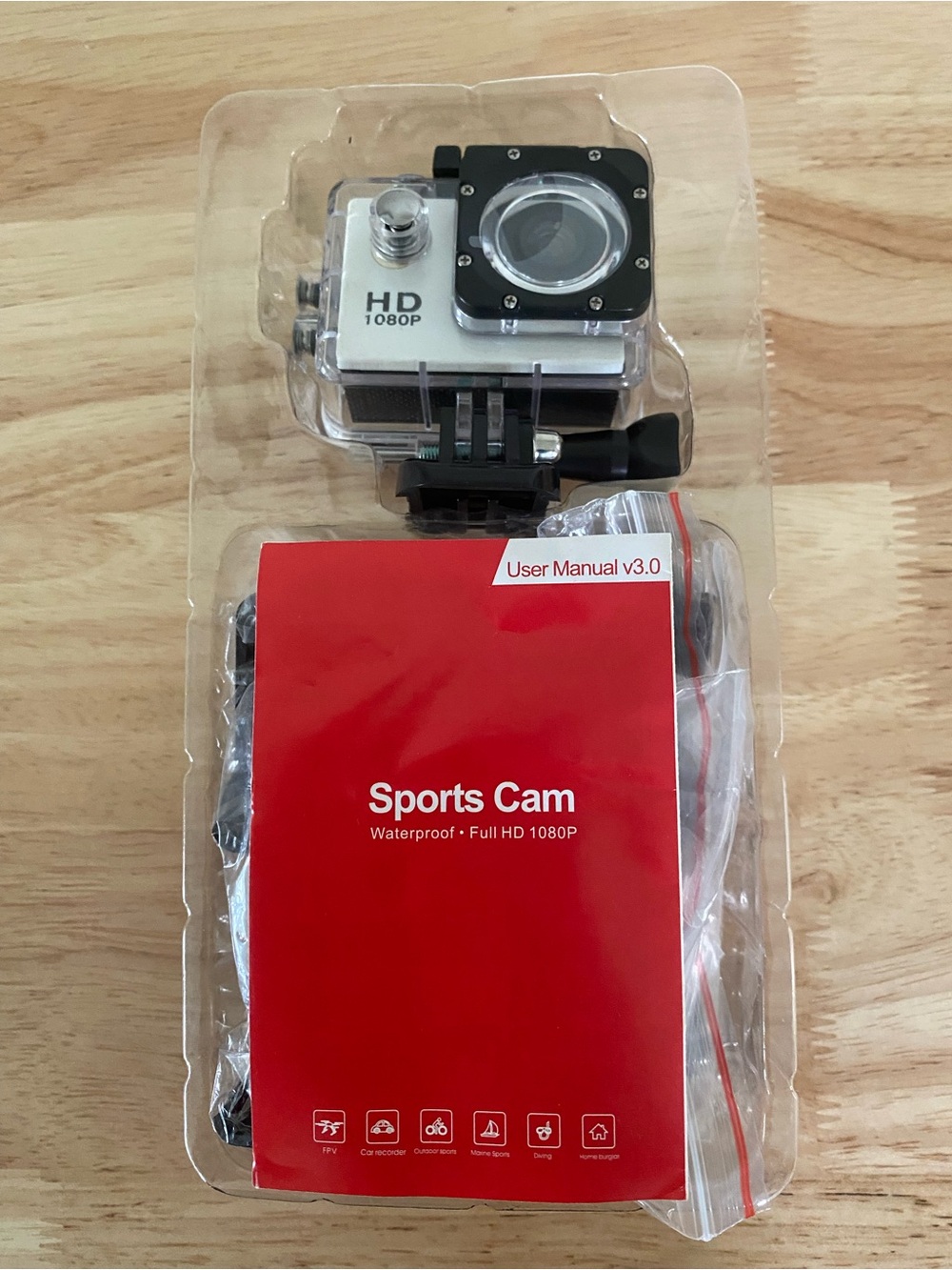 Waterproof 1080P HD Action Camera 2.0” Screen Sport Cam Underwater 30M Dive Cam - Picture 14 of 14